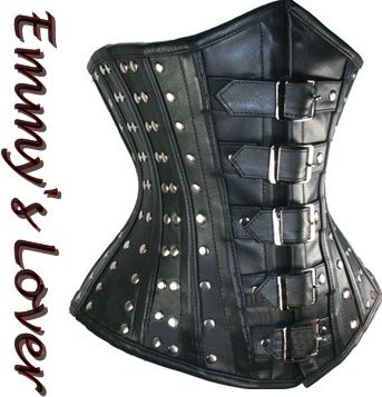 Corset underbust couro
