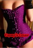 Corset com strass Purple deep