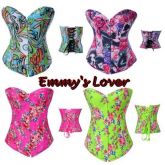 Corset overbust florescente