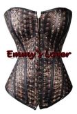 Corset c/ caveiras dourada