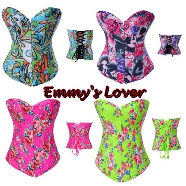 Corset overbust florescente